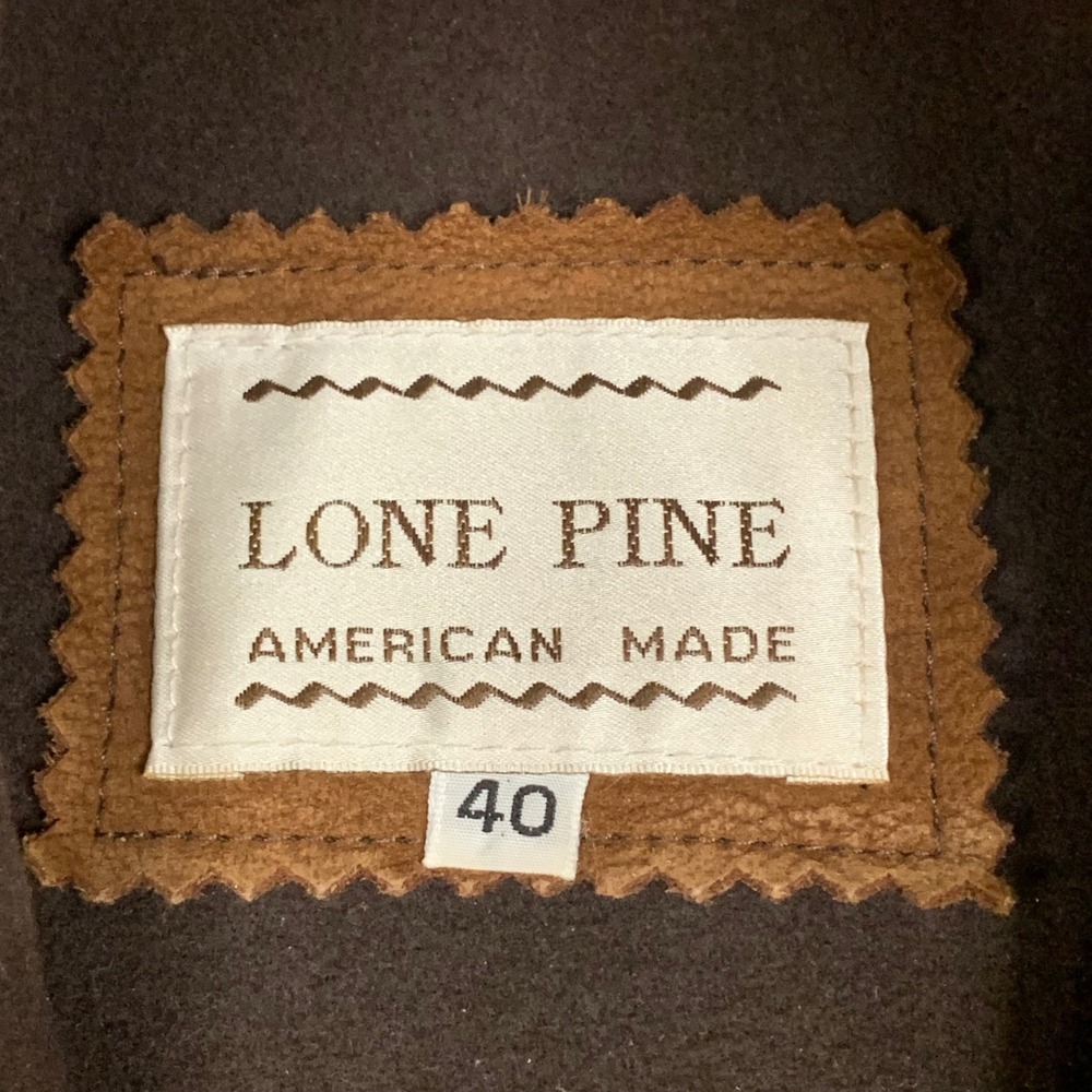 Lone Pine Aspen American Made Leather Jacket Mens 40 Brown Field Rancher Bomber - Picture 2 of 16